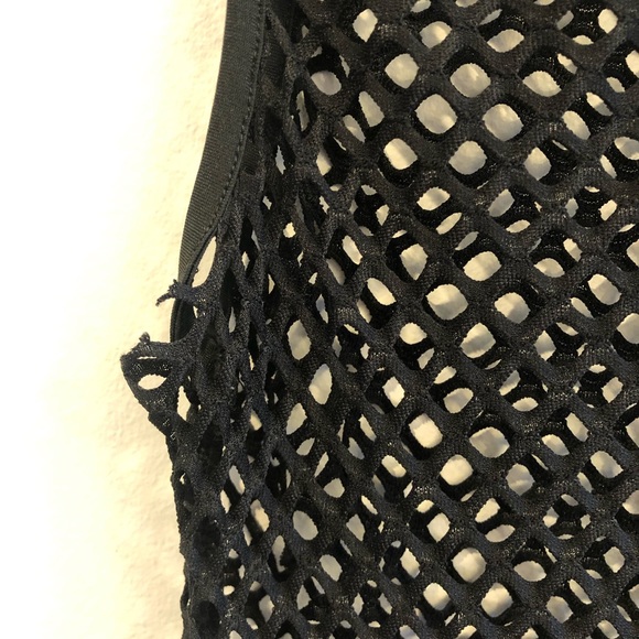 Ingear Resort Black Net Swim Coverup Midi Dress w/Side Slit - Picture 6 of 6